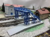 Diorama Plastico Ferroviario costuito artigianalmente con stazione e galleria completo di impianto elettrico