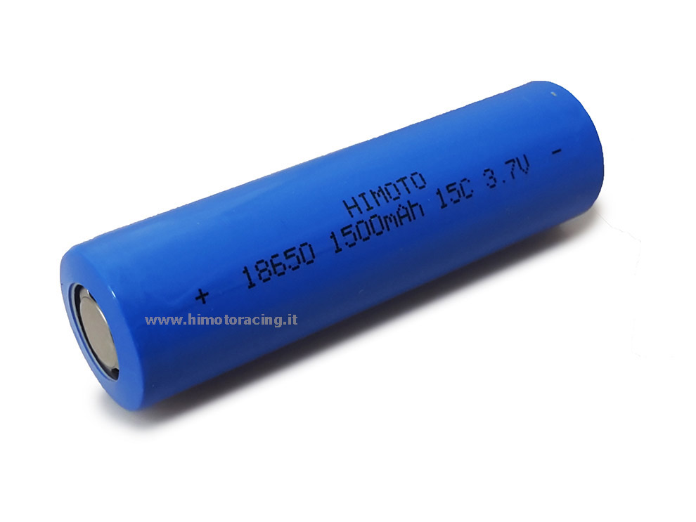Batteria ricaricabile Al Litio Li-Ion ICR 1500mAh 15C 3,7V